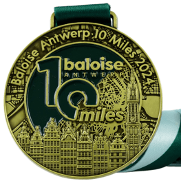 Marathon medaille 10 Miles Antwerpen