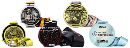 Volledig uniek ontwerp in plaats van medaille bedrukken