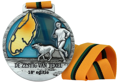 Glas-in-lood effect medaille