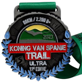 Trail run medaille Koning van Spanje trail
