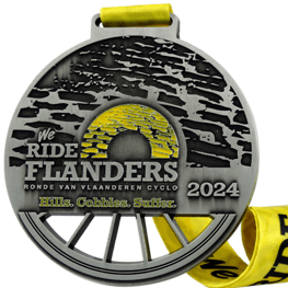 Toertocht fietsen medaille We Ride Flanders